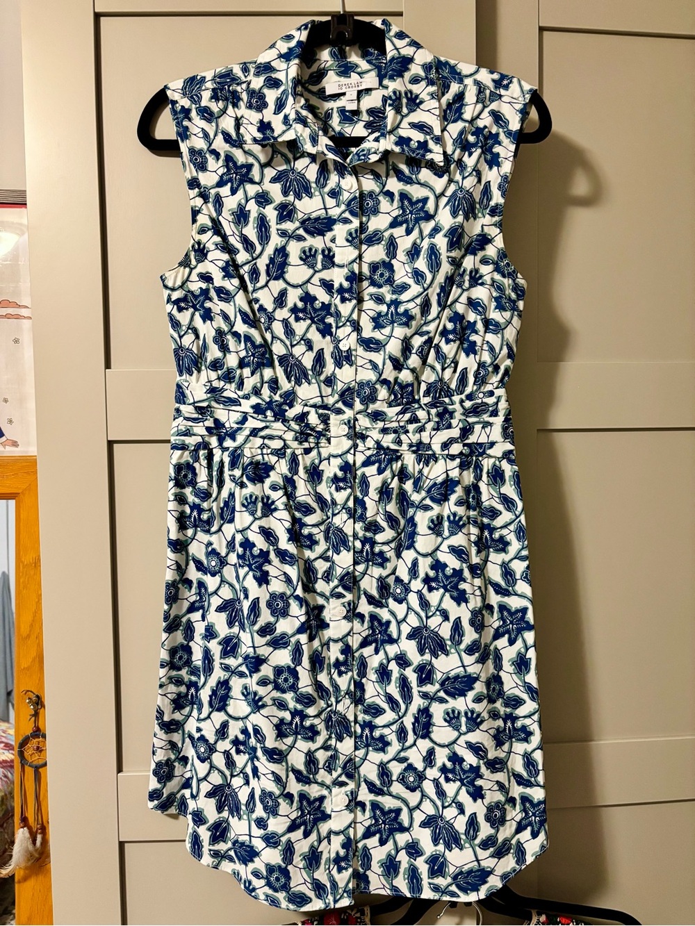 NWOT Derek Lam 10 Crosby Cora floral print shirt dress- size 6